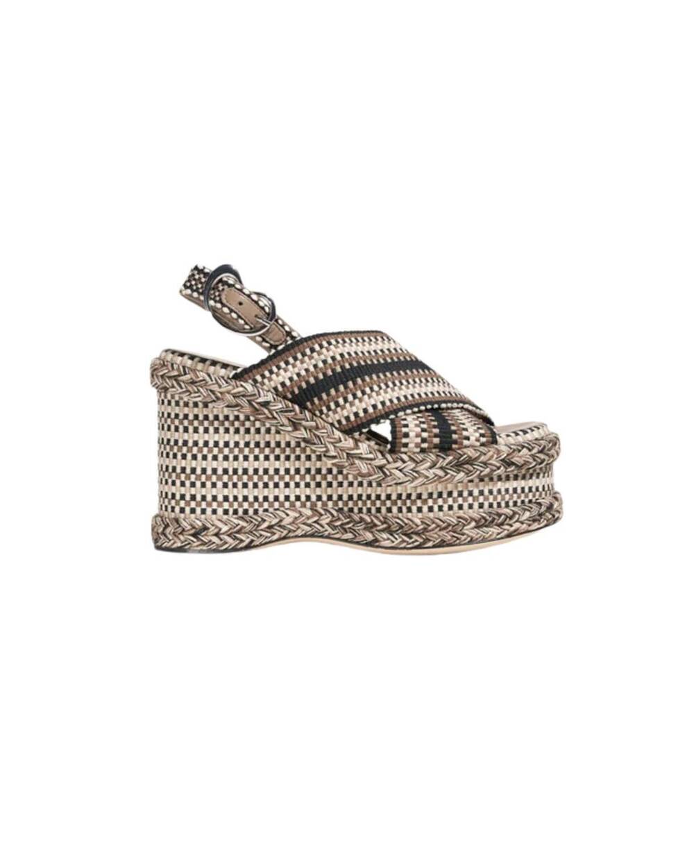 NEW AMAMBAIH women's woven platform sandals in sand